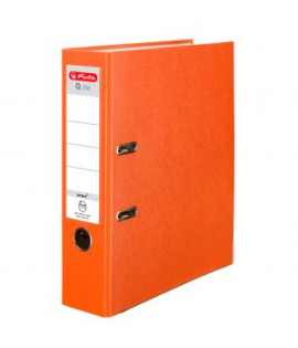 Zakladač pákový Herlitz Q.file 8cm oranžový 