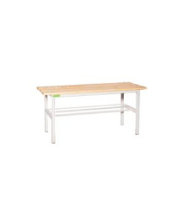 Šatníková lavica s dĺžkou 1 m, v.44,5 x š.100 x h.30cm, RAL7035 sivá, drevo buk 