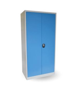 Skladovacia skriňa hlboká, v.195 x š.105 x h.63cm, RAL7035 sivá, RAL5012 modrá 