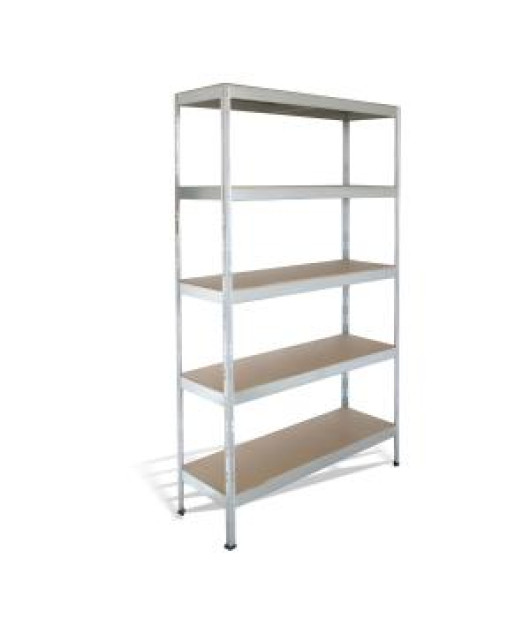 Policový regál s 5 doskovými policami, š.120 x h.40 x v.180 cm 
