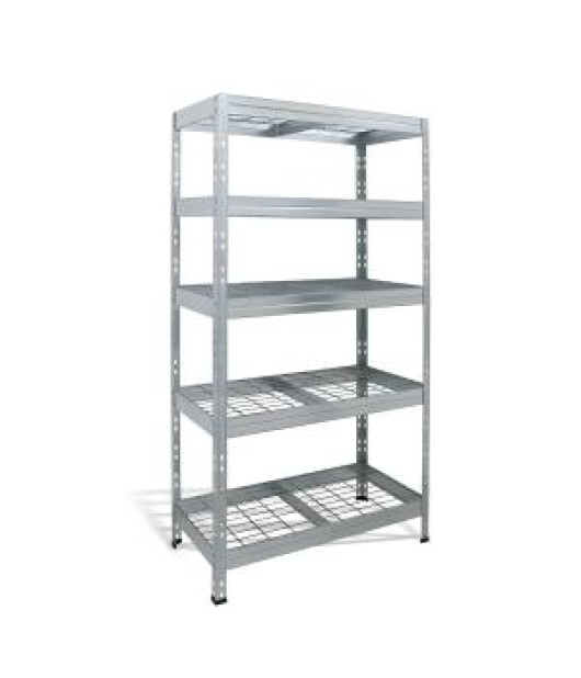 Policový regál s 5 drôtenými policami, š.90 x h.45 x v.180 cm 
