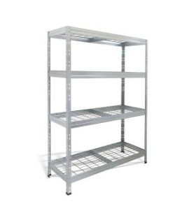 Policový regál s 4 drôtenými policami, š.120 x h.45 x v.180 cm 