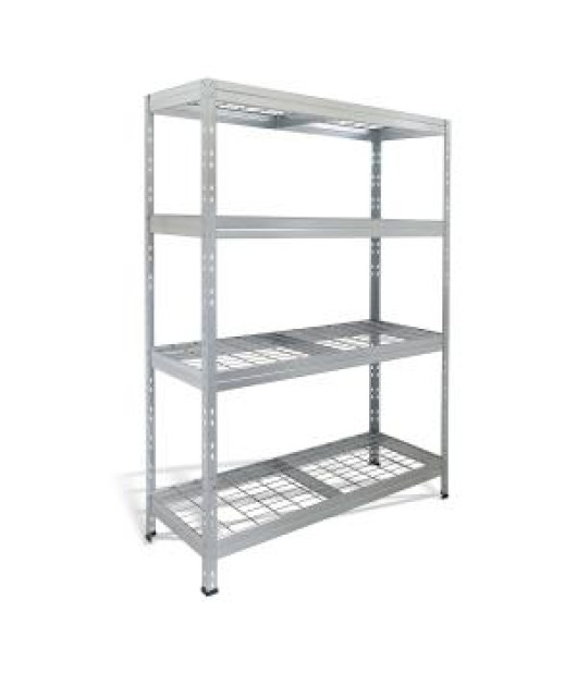Policový regál s 4 drôtenými policami, š.120 x h.45 x v.180 cm 