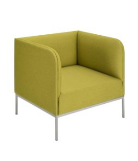 Jednokreslo Soft, š. 75 cm, zelená Bombay 38, sivá konštrukcia 