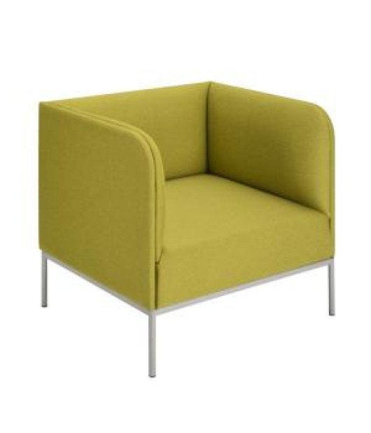 Jednokreslo Soft, š. 75 cm, zelená Bombay 38, sivá konštrukcia 