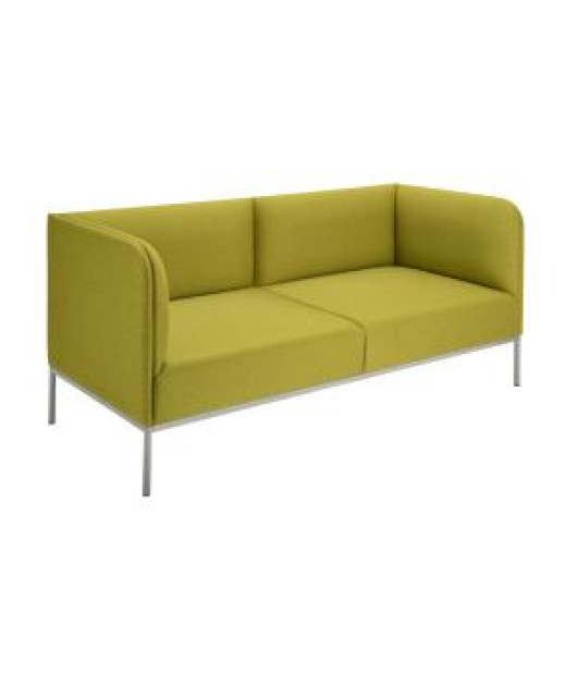 Dvojkreslo Soft, š. 150 cm, zelená Bombay 38, sivá konštrukcia 