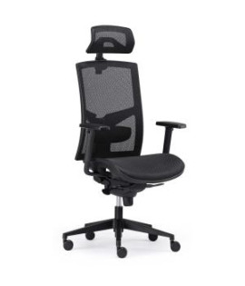 Kancelárska stolička GAME Net, celosieťová, čierna 