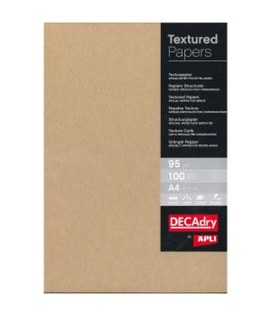 Štrukturovaný papier Kraft, 95g, 100 hárkov 