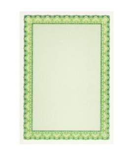 Certifikačný papier APLI A4, zelený, 115 g, 25 hárkov 