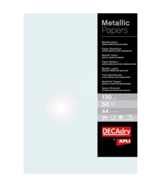 Metalický papier APLI A4 perlová, 130g, 50 hárkov 