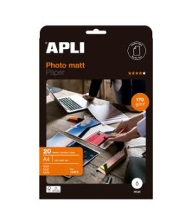 Fotopapier APLI A4 matný, 170g, 20 hárkov 
