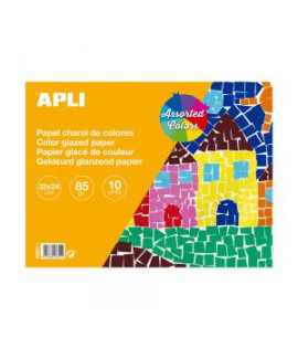 Blok z glazovaného papiera, APLI, 32x24cm, 10 listov 