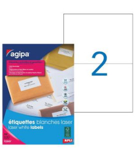 Etikety laser 210x148mm Agipa A4 100 hárkov 