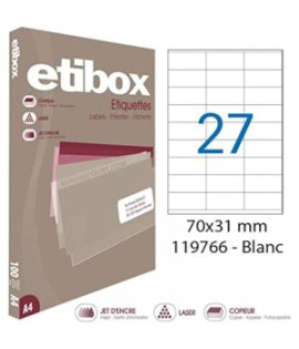 Etikety univerzálne 70x31mm Etibox A4 100 hárkov 