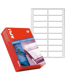 Etikety tabelačné 89x36,1mm APLI 2 radové 