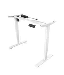 Stolová podnož BASIC, výškovo nastaviteľná, 1-motorová, 100-160x50-80 cm, farba biela RAL 9016 