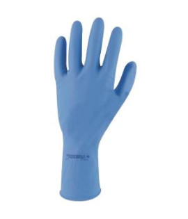 Rukavice ochranné latexové SEMPERVELVET modré veľ. 7/S 