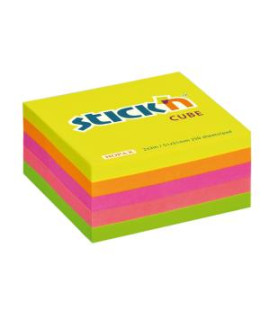 Samolepiaci bloček Stick’n Hopax mini, 51x51 mm, neon mix 