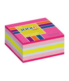 Samolepiaci bloček Stick’n Hopax mini, 51x51 mm, ružový mix 