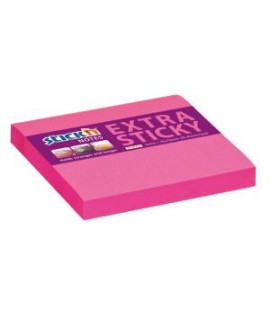 Samolepiaci bloček Stick’n Hopax, 76x76 mm, neónovo ružový 