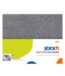 Samolepiaca nástenka Stick’n Hopax 58x46 cm sivá 