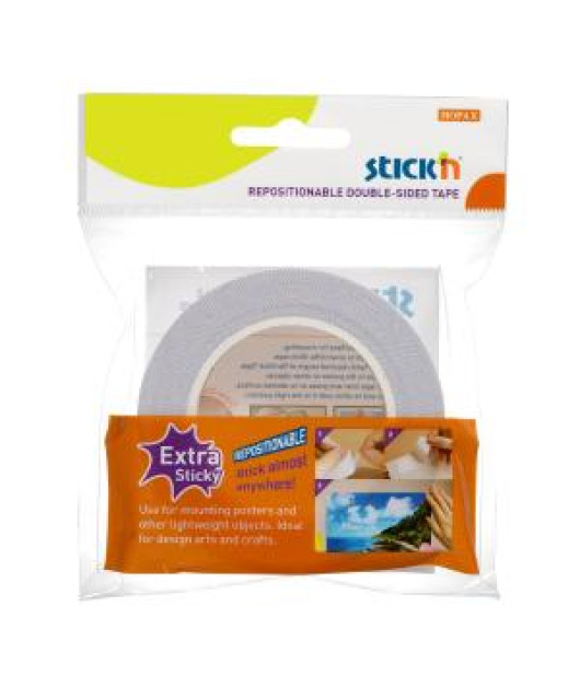 Lepiaca páska Stick’n Hopax 12 mm x 12 m obojstranná odnímateľná 