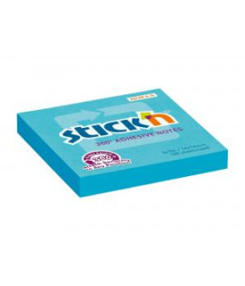 Samolepiaci bloček Stick’n Hopax , 360°, 76x76 mm, modrý 