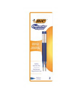 Náhradná náplň do gélového rollera BIC Gel modrá 2ks 