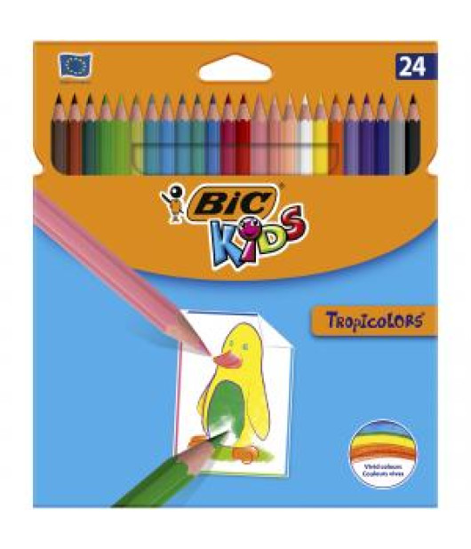 Farbičky BIC Tropicolors, 24 ks 
