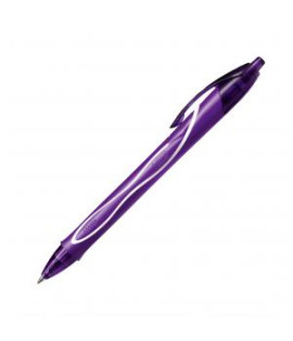 Gélové pero Bic Gelocity Quick Dry fialové 