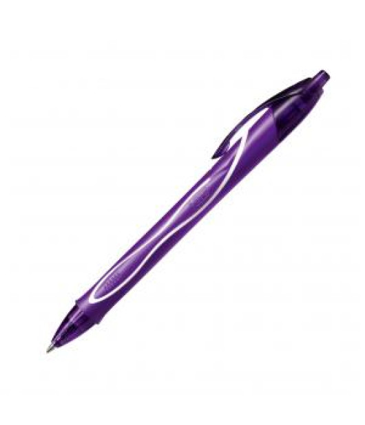 Gélové pero Bic Gelocity Quick Dry fialové 