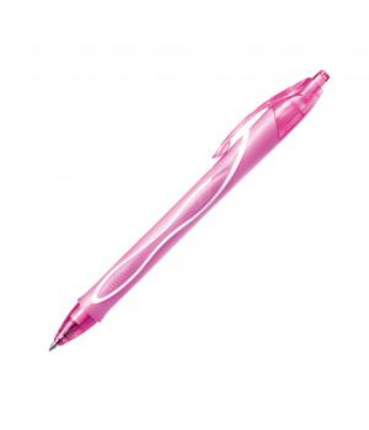 Gélové pero Bic Gelocity Quick Dry ružové 