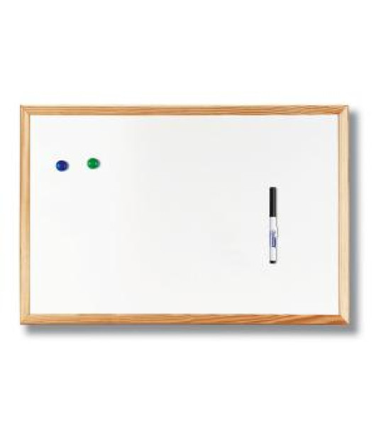 Magnetická tabuľa 60x90 cm biela 