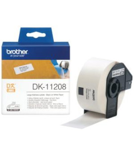 Samolepiace etikety Brother DK-11208 38 x 90 mm adresné veľké biele