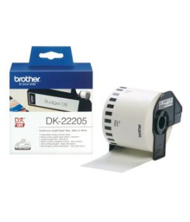 Samolepiace etikety Brother DK22205 62 mm x 30,48 m biela 