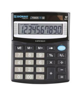 Kalkulačka DONAU TECH K-DT4102-01 stolová čierna 