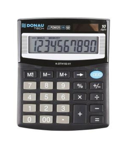 Kalkulačka DONAU TECH K-DT4102-01 stolová čierna 