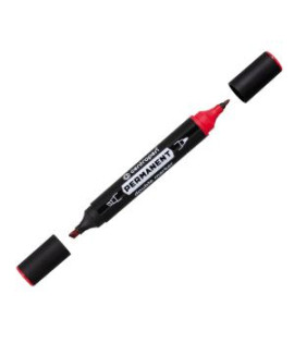 Permanentný popisovač Centropen 1666 double červený 