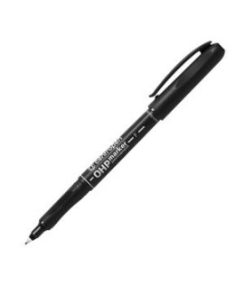 Popisovač OHP Centropen 2636 F čierny 