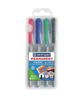 Sada permanentných popisovačov Centropen 2846/4S 