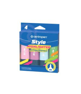 Sada zvýrazňovačov Centropen STYLE SOFT 4f 