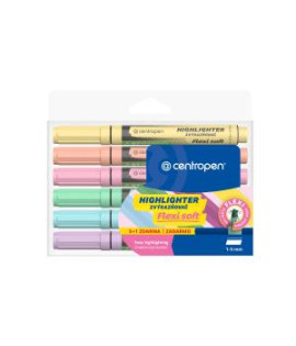 Sada zvýrazňovačov Centropen 8542 Flexi Soft 6f 