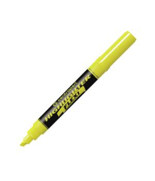 Zvýrazňovač Centropen 8542 Flexi žltý 