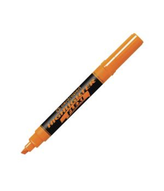 Zvýrazňovač Centropen 8542 Flexi oranžový 