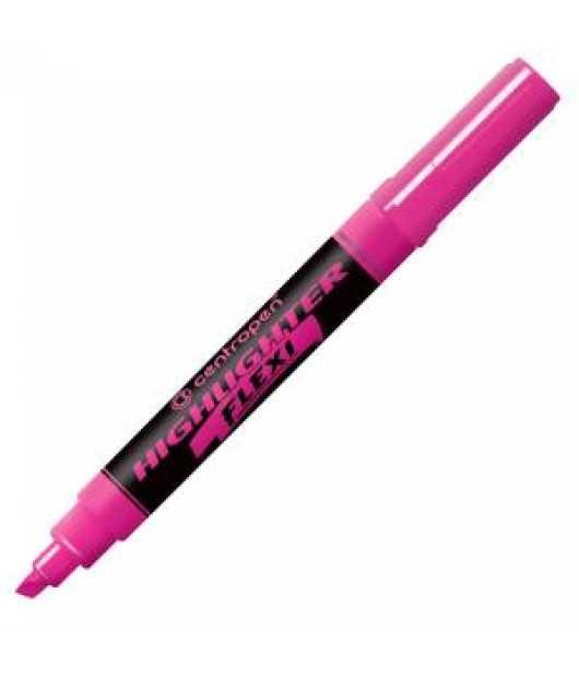 Zvýrazňovač Centropen 8542 Flexi ružový 