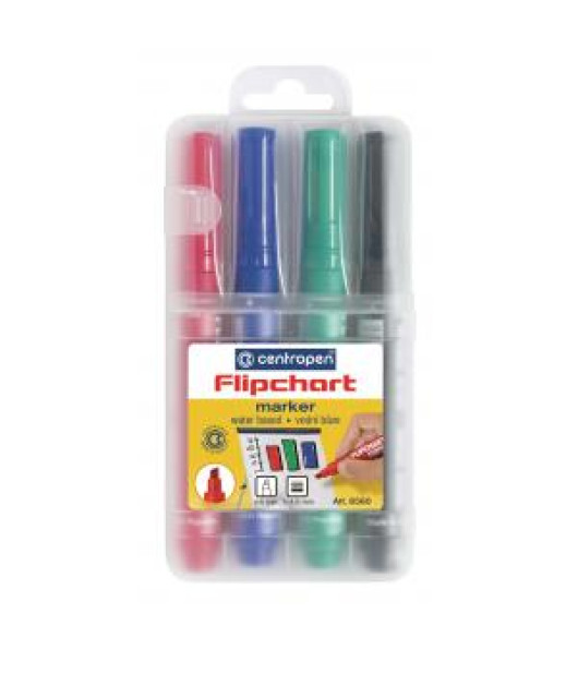 Sada popisovačov na flipchartové bloky Centropen 8560/4S 