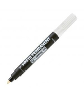 Permanentný popisovač Centropen 8586 biely 