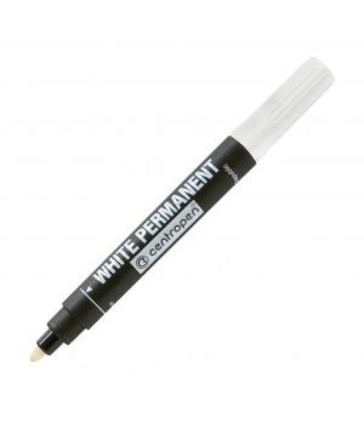 Permanentný popisovač Centropen 8586 biely 