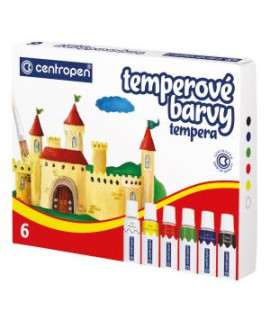 Temperové farby Centropen 6 farieb 12ml 