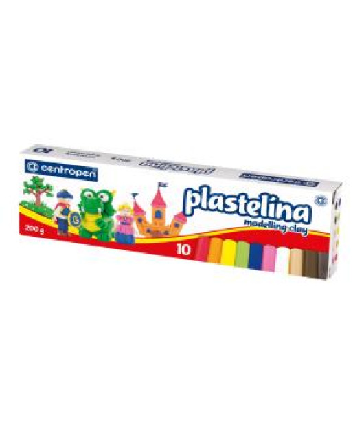 Plastelína CENTROPEN 10farieb 200g 